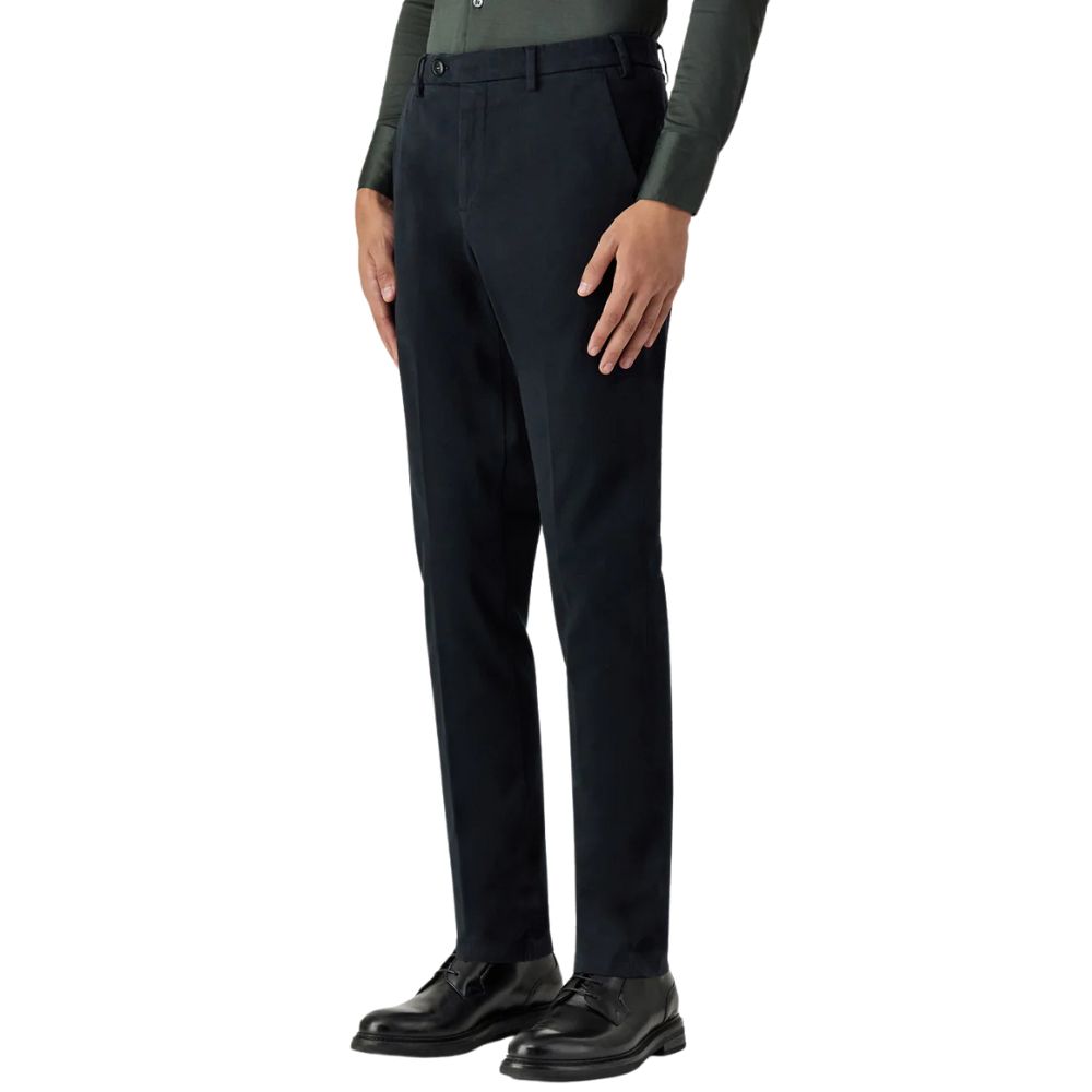 CANALI - Chinos In Super Soft Cotton-Dyed Microtwill In Navy D91697-PT01482-306