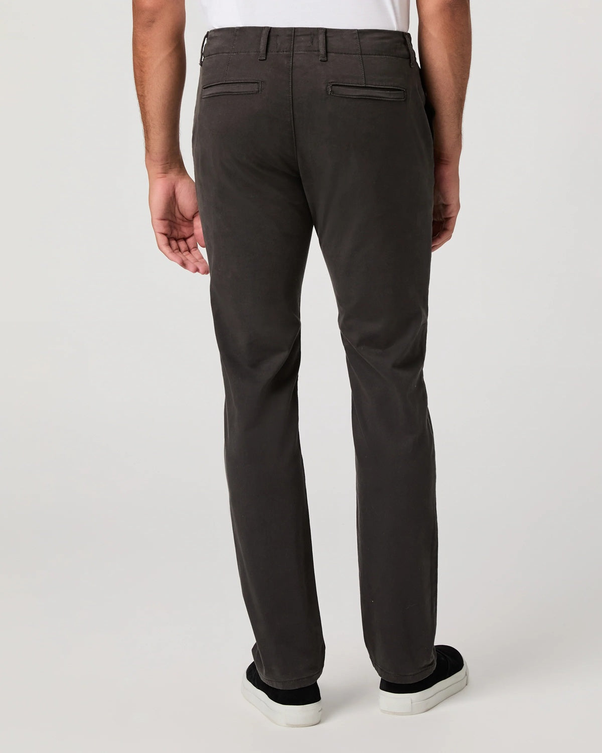 PAIGE - DANFORD Slim Leg Chinos in DARK IRON M171N84-C789