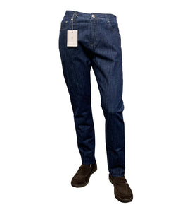 RICHARD J BROWN - T275.W00D MILANO Model Cotton Stretch Jeans In Dark Blue