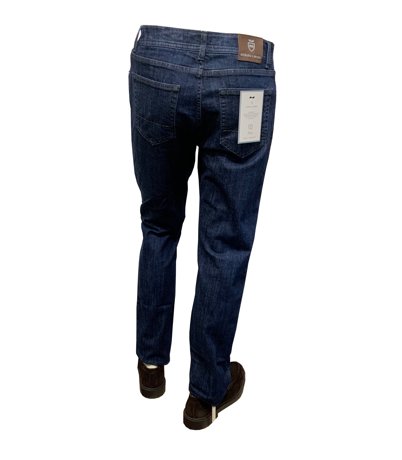 RICHARD J BROWN - T275.W00D MILANO Model Cotton Stretch Jeans In Dark Blue