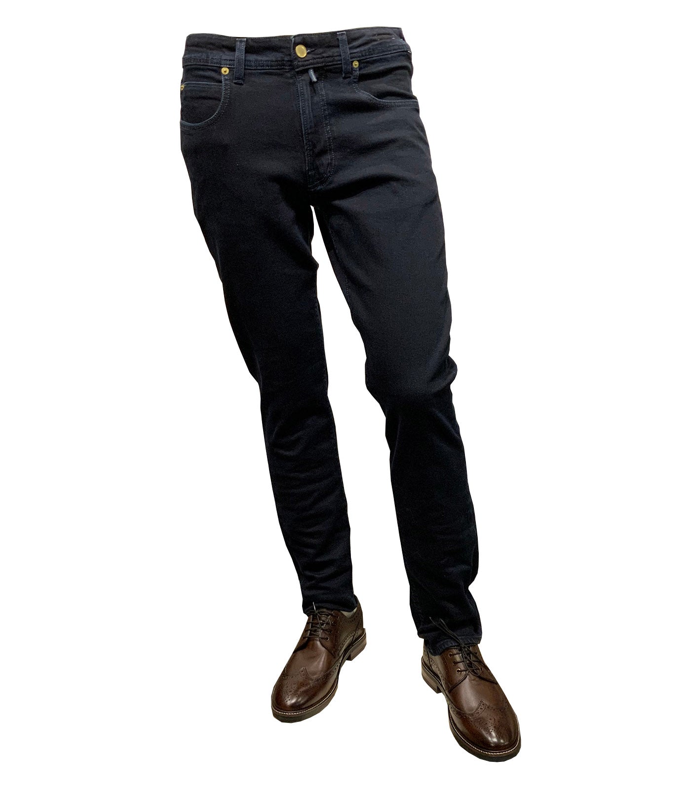 BRIGLIA 1949 - STEVE Dark Clean Denim Stretch Slim Jeans 400179-684-010