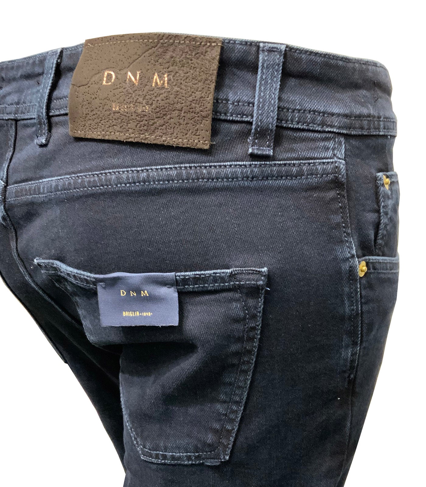 BRIGLIA 1949 - STEVE Dark Clean Denim Stretch Slim Jeans 400179-684-010