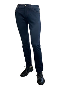 RICHARD J BROWN - TOKYO Model Slim Fit Stretch Cotton and Linen Dark Blue Denim Jeans T195.W821