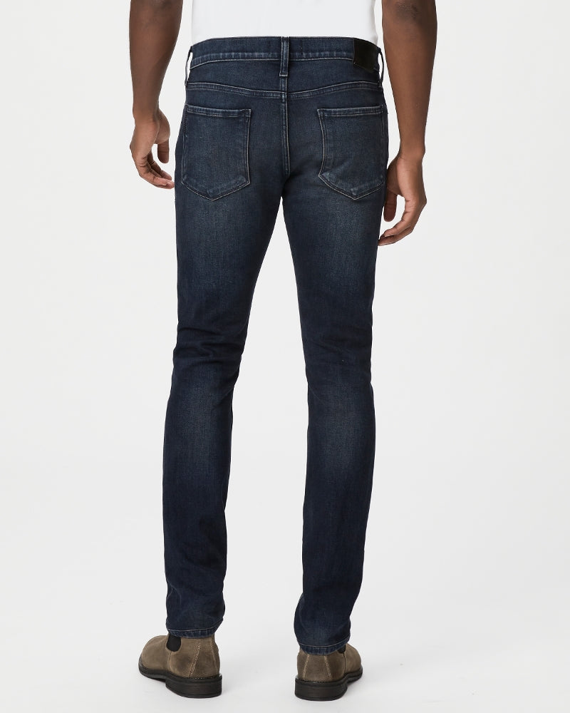 PAIGE - LENNOX - EGAN Dark Blue Washed Denim Slim Fit Jeans M653799-B011