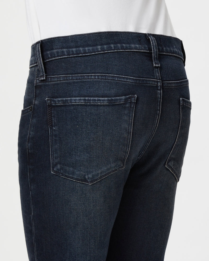 PAIGE - LENNOX - EGAN Dark Blue Washed Denim Slim Fit Jeans M653799-B011