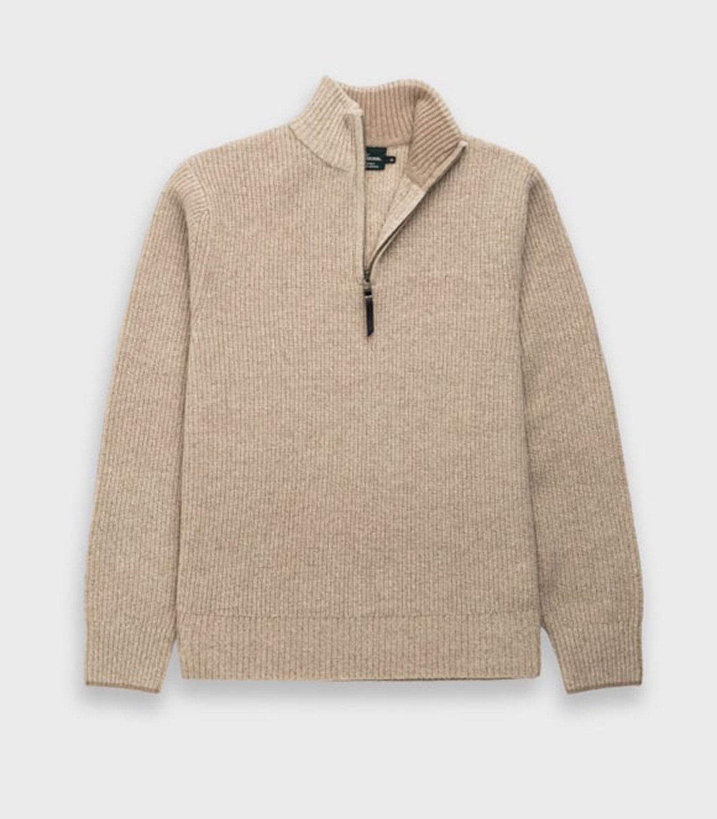 RODD & GUNN - ROBBIES ROAD Half Zip Knit in FLAX EP0956