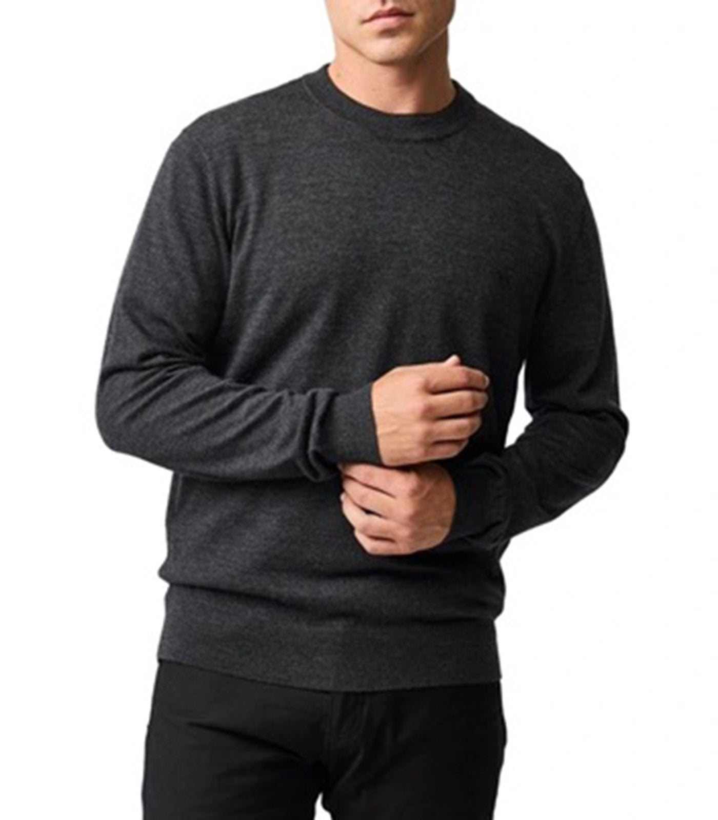 RODD AND GUNN - YORK BAY KNIT Crew neck Sweater in ASH EP1141