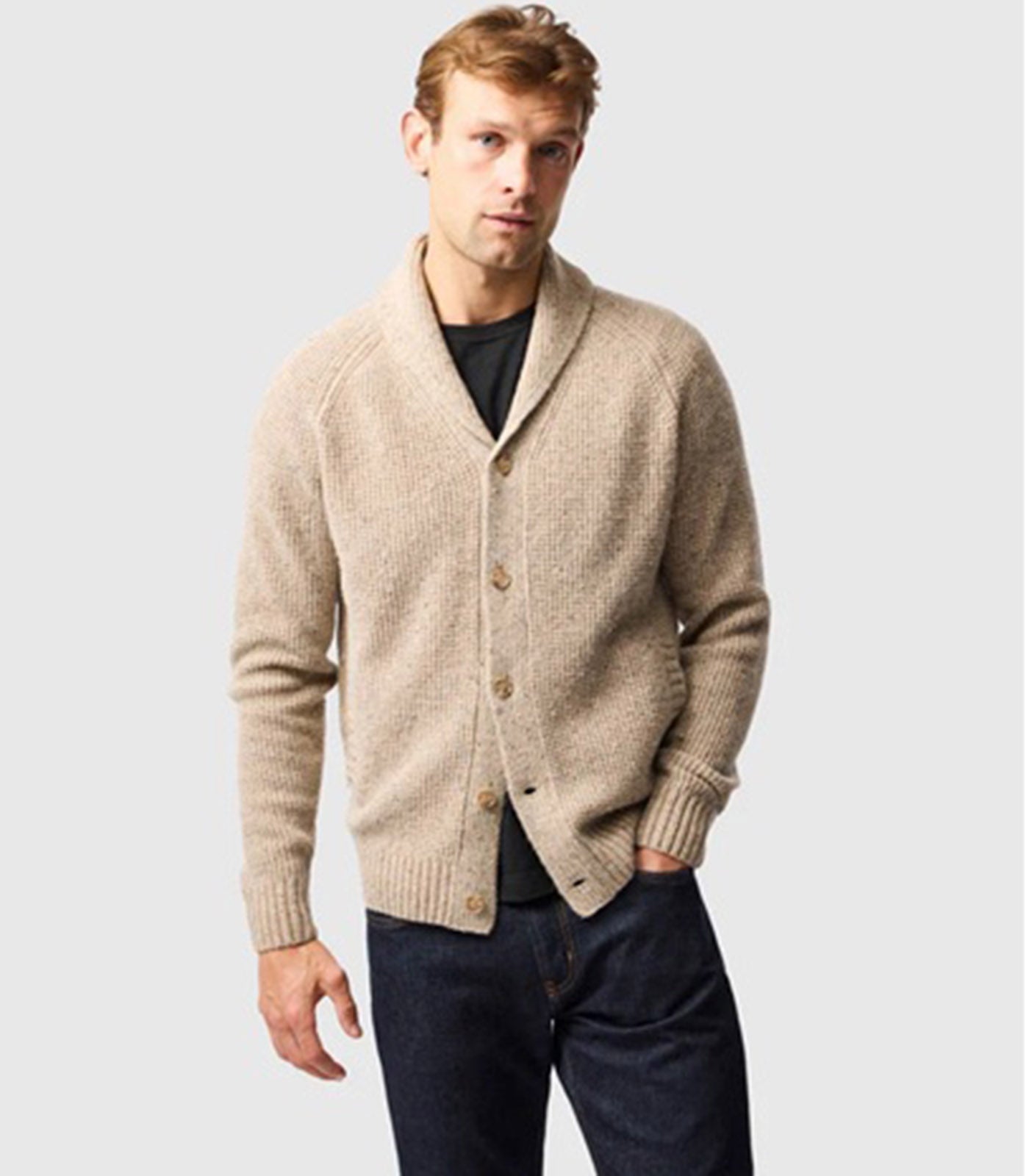 RODD AND GUNN - WILLIAMSON Knitted Cardigan in NATURAL EP1160