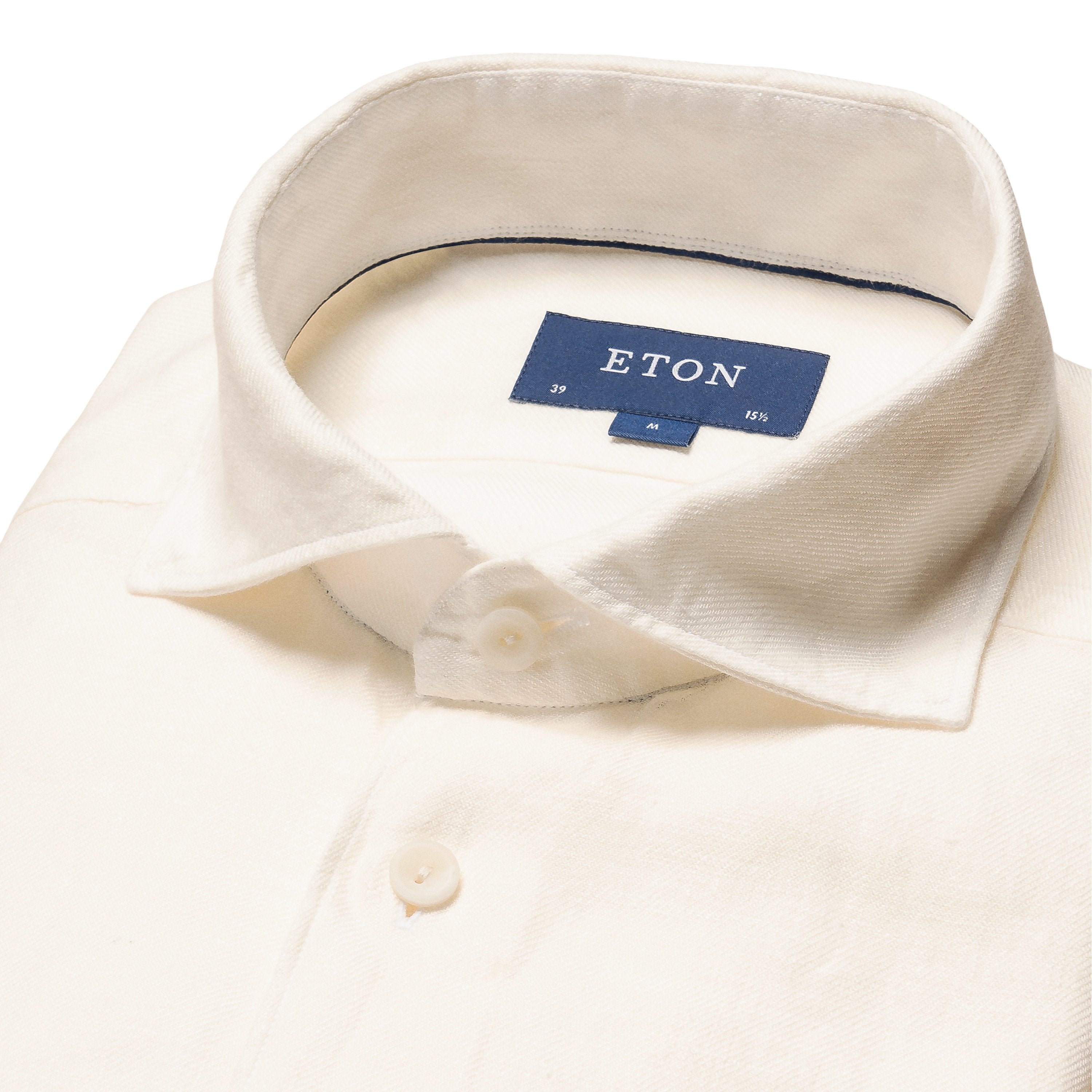 ETON - Off White CONTEMPORARY FIT Linen Twill Shirt 10000470900