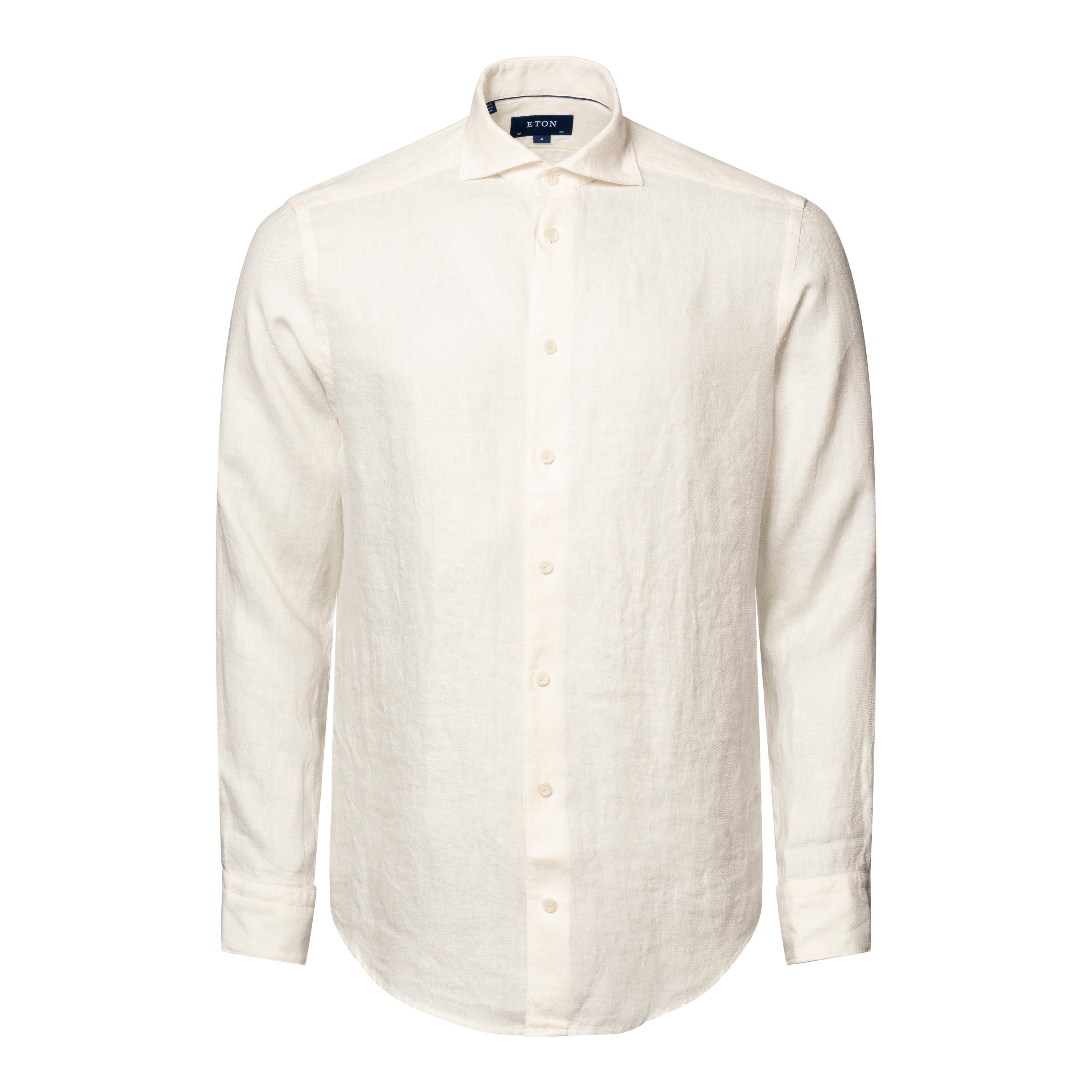 ETON - Off White CONTEMPORARY FIT Linen Twill Shirt 10000470900