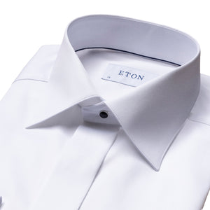 ETON - White CONTEMPORARY FIT Signature Twill Tuxedo Shirt 30007031800