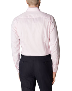 ETON - SLIM FIT Pink Signature Twill Shirt With Contrast Geometric Trim 10001026580