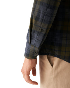 ETON - Navy SLIM FIT Checked Flannel Shirt 10001157529