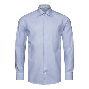 ETON - Blue SLIM FIT Cotton & TENCEL™ Lyocell Shirt 10001110726
