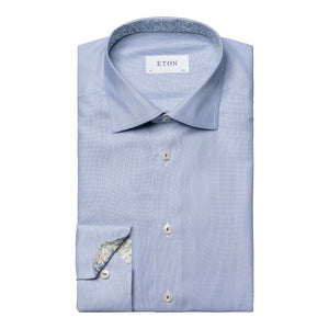 ETON - Blue SLIM FIT Cotton & TENCEL™ Lyocell Shirt 10001110726