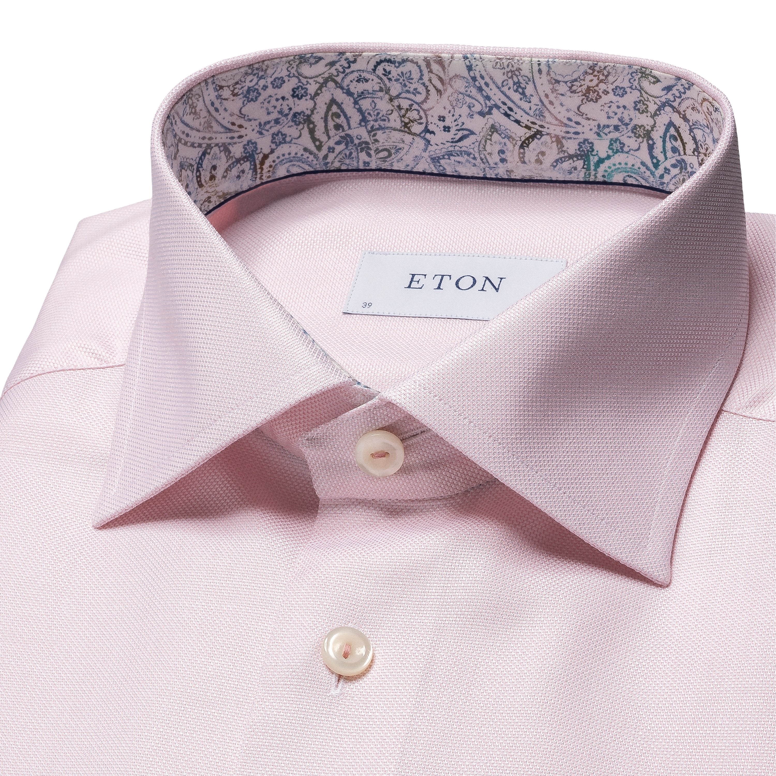 ETON - Pink SLIM FIT Cotton & TENCEL™ Lyocell Shirt 10001110752