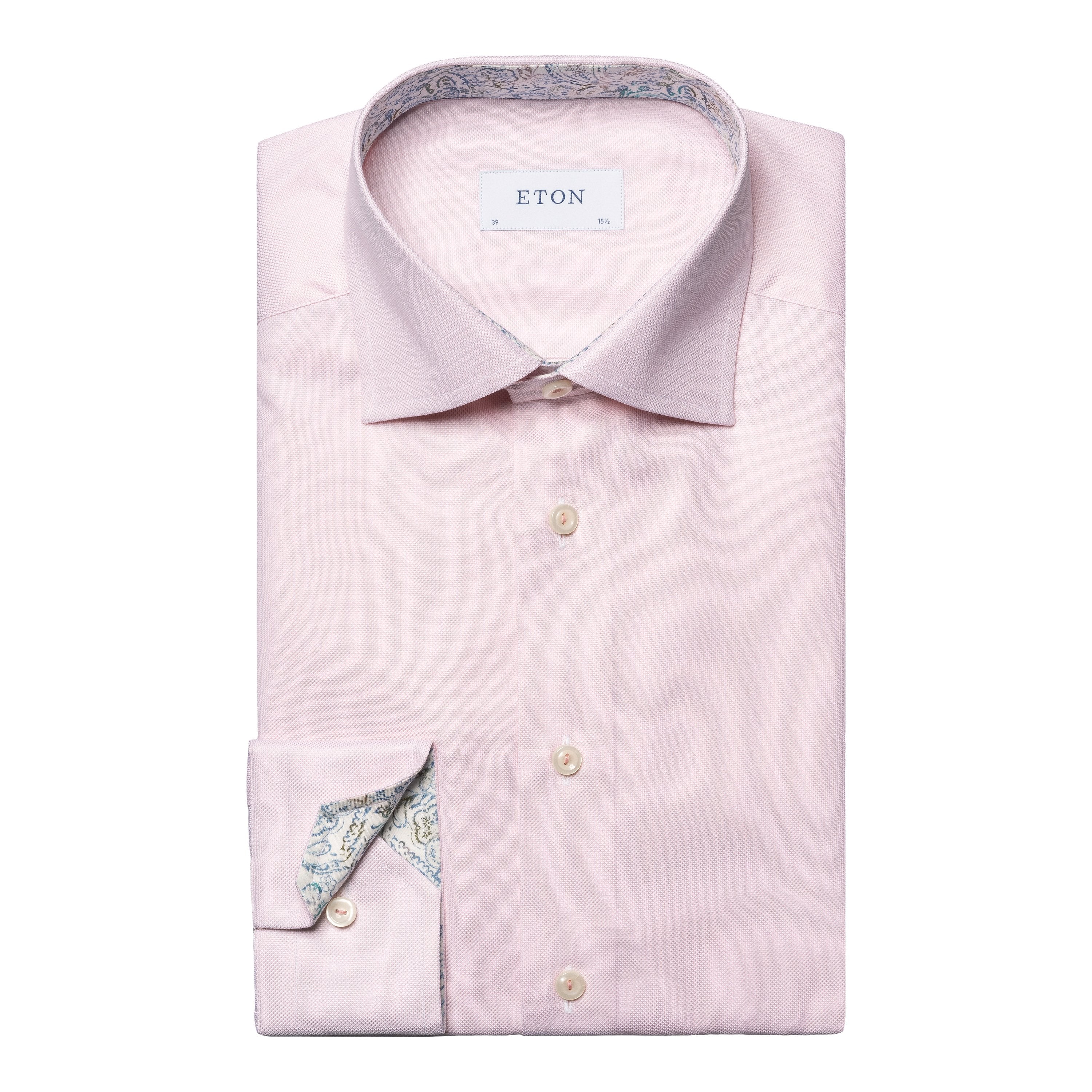 ETON - Pink SLIM FIT Cotton & TENCEL™ Lyocell Shirt 10001110752