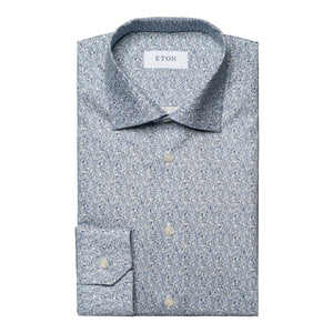 ETON - Floral Print CONTEMPORARY FIT Signature Twill Shirt 10001211121