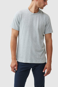 RODD & GUNN - FAIRFIELD Linen Blend T-Shirt in ASH PP0492