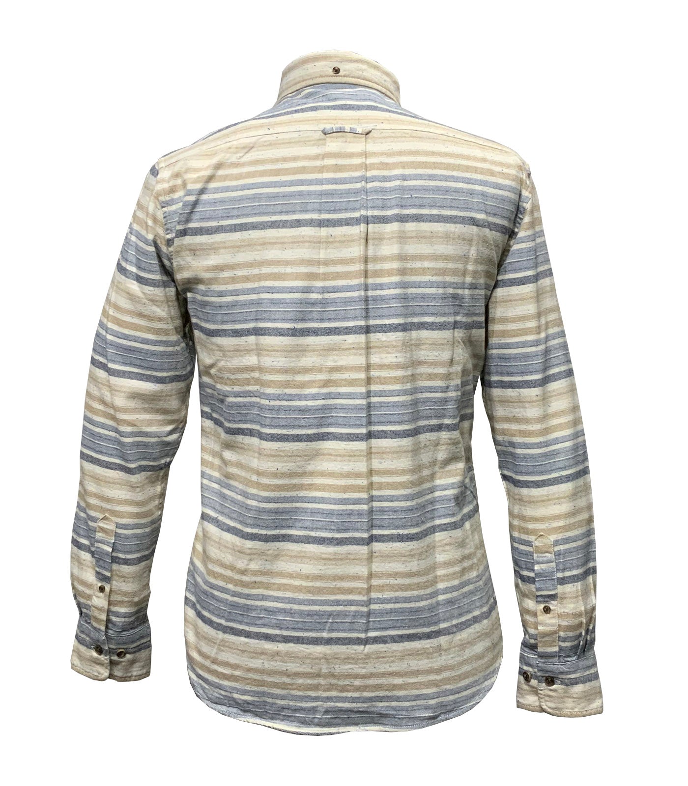 GANT - Regular Fit Nepps Flannel Stripe Shirt in Persian Blue 3250248 423