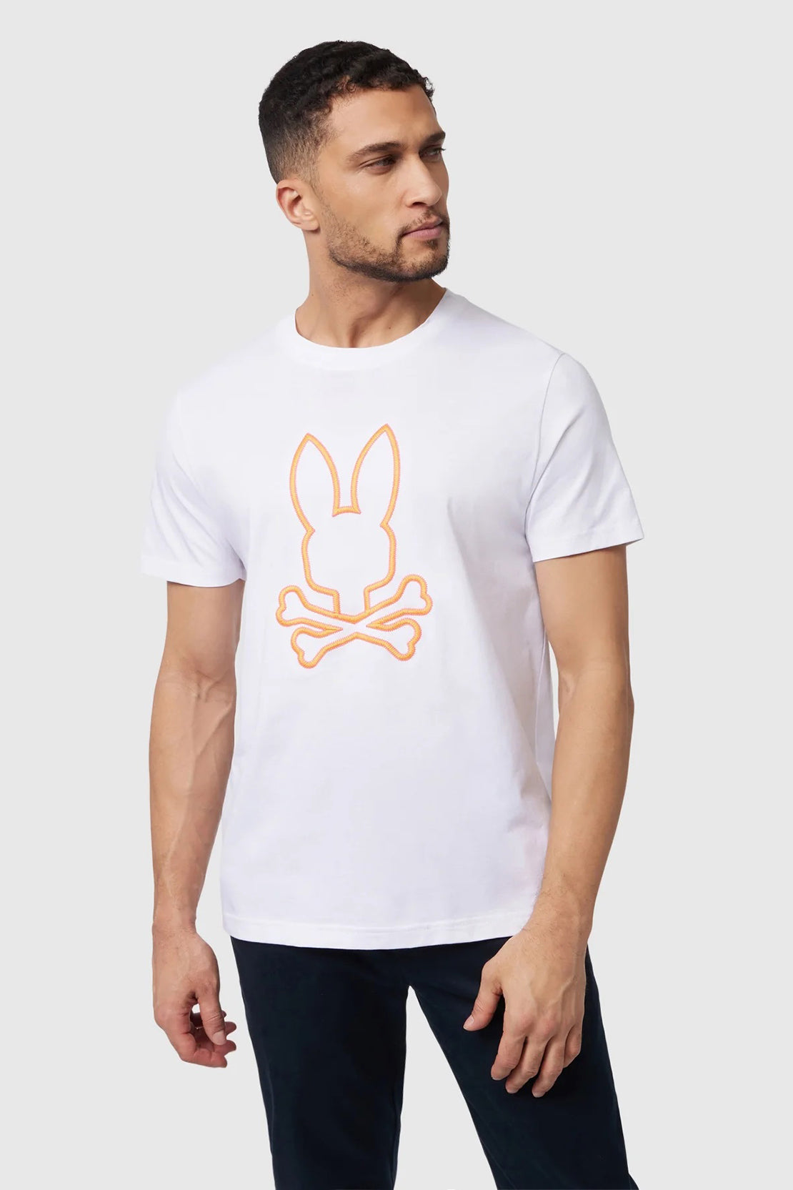 PSYCHO BUNNY - FLOYD Graphic Tee in White