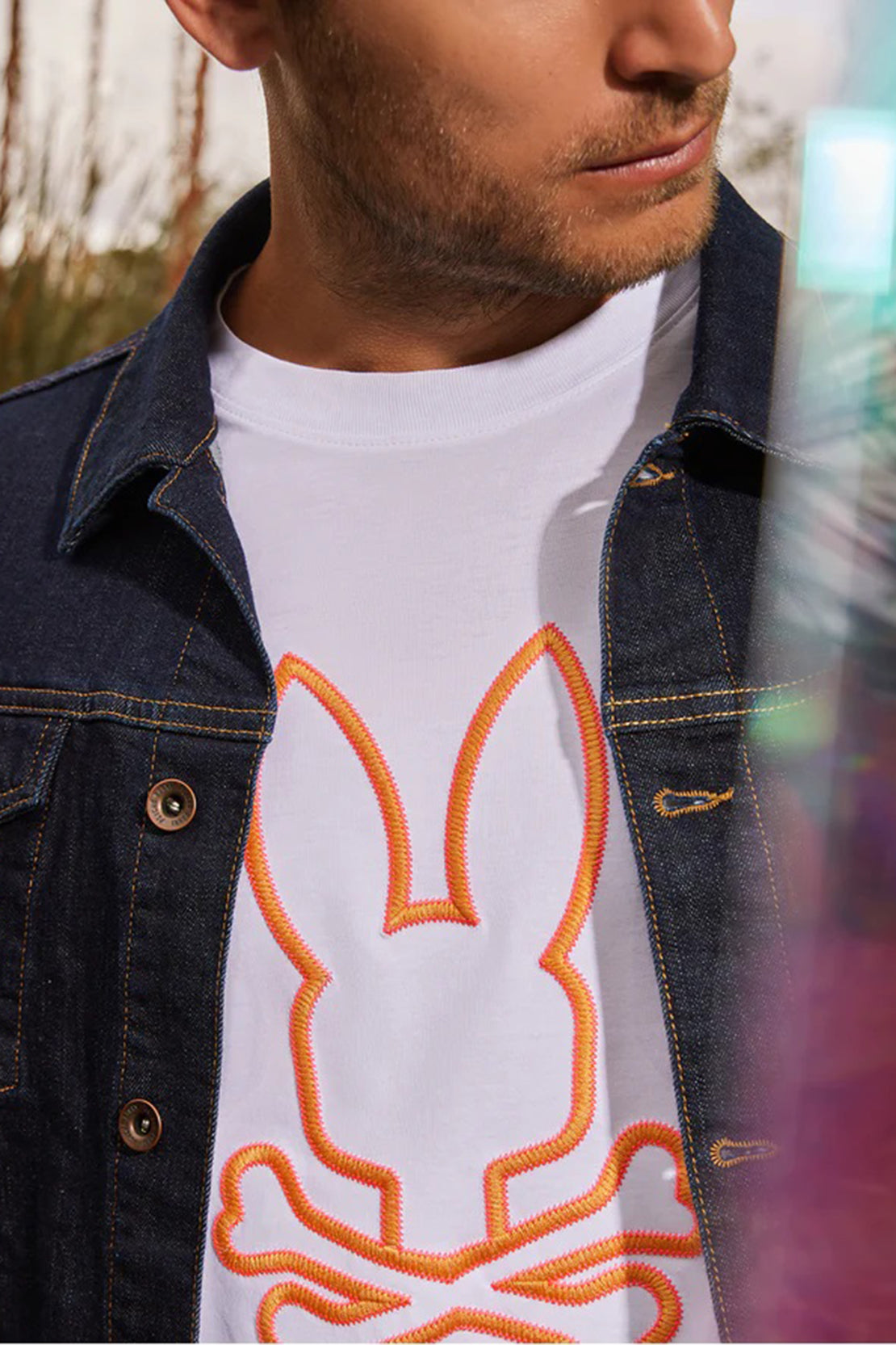 PSYCHO BUNNY - FLOYD Graphic Tee in White