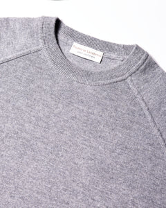 FILIPPO DE LAURENTIIS - Wool and Cashmere Raglan Sleeve Sweater in Perla Grey GC1MLR2A-WC12R 900