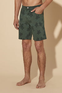 VILEBREQUIN - GARONNE 5-Pocket Denim Bermuda Shorts In Pine Green GRNC4V36-471