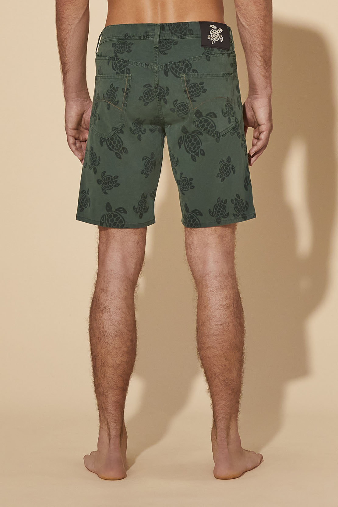 VILEBREQUIN - GARONNE 5-Pocket Denim Bermuda Shorts In Pine Green GRNC4V36-471