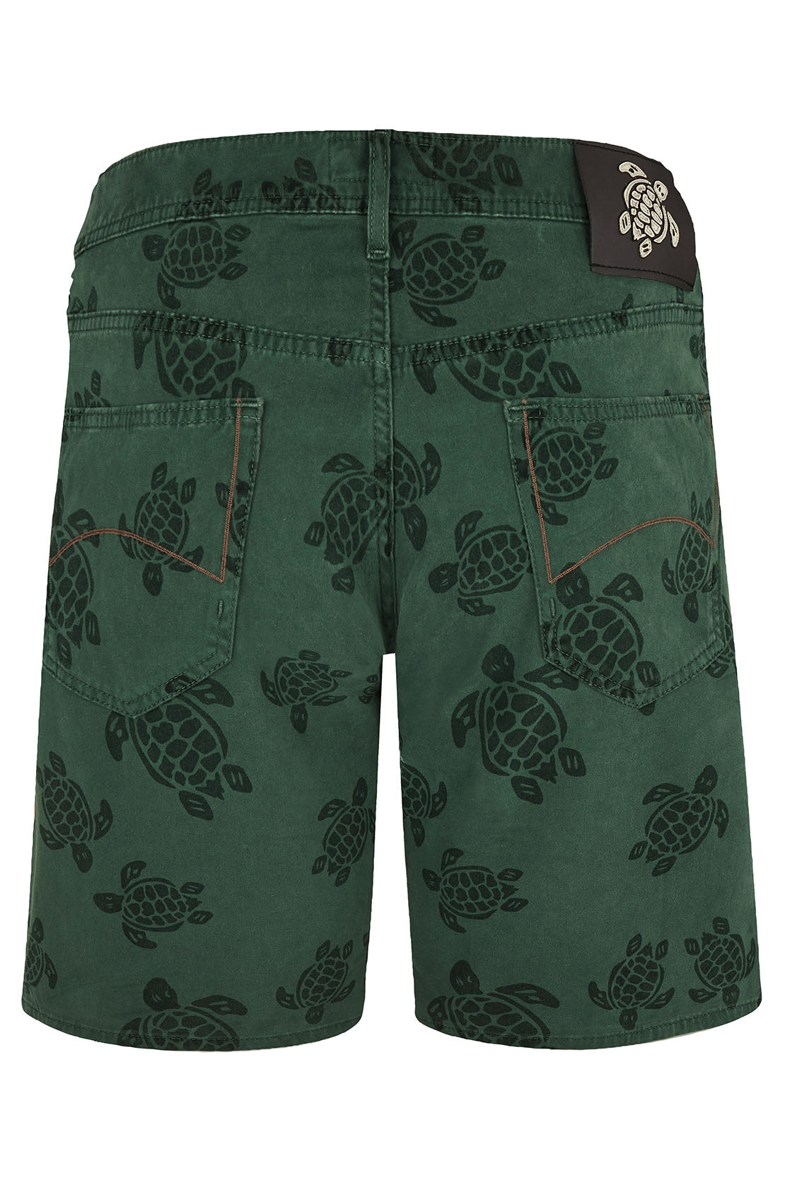 VILEBREQUIN - GARONNE 5-Pocket Denim Bermuda Shorts In Pine Green GRNC4V36-471