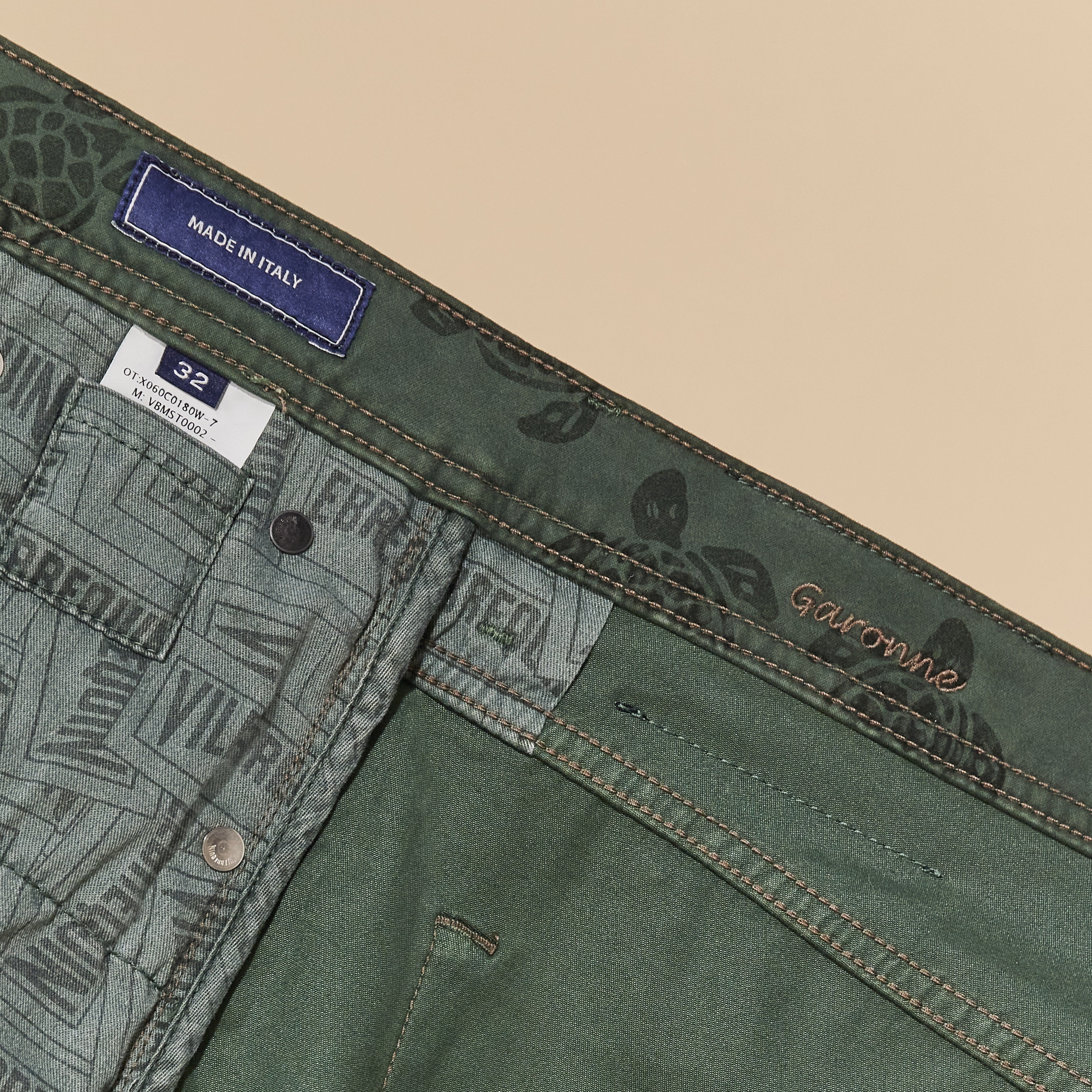 VILEBREQUIN - GARONNE 5-Pocket Denim Bermuda Shorts In Pine Green GRNC4V36-471