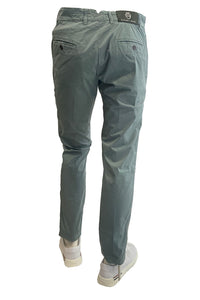 RICHARD J BROWN - SINGAPORE Model Slim Fit Stretch Cotton Chinos in Green T242.345