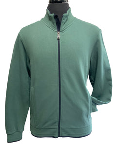 GEOX - Pine Green Full Zip Sweatshirt M3575MT2998F3256