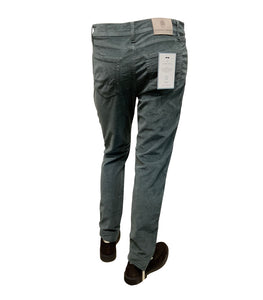 RICHARD J BROWN - T48.455 MILANO Model Moleskin Touch Cotton Stretch Jeans In Sage Green