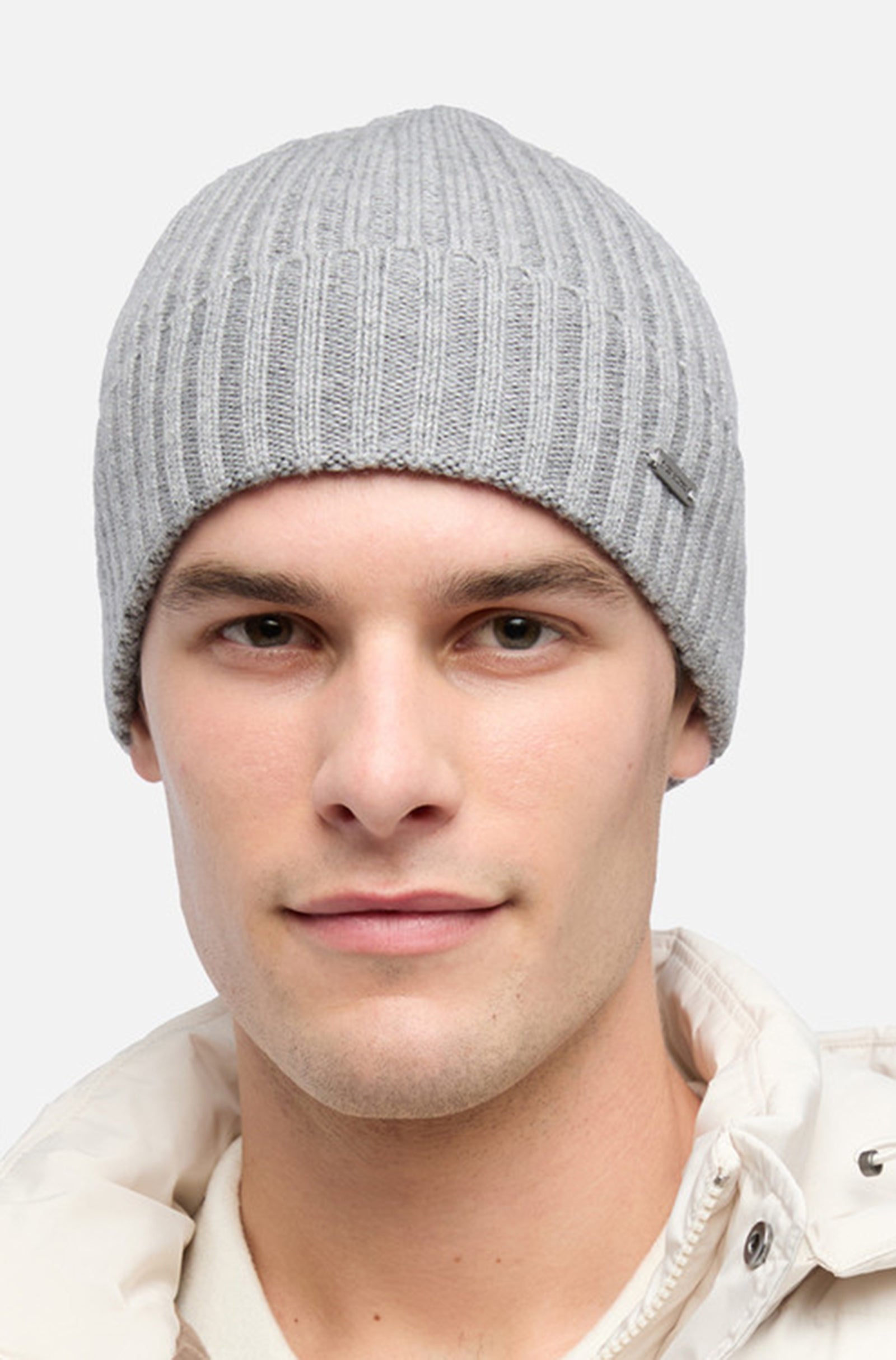GEOX - YVAN Beanie in Mid Grey Melange