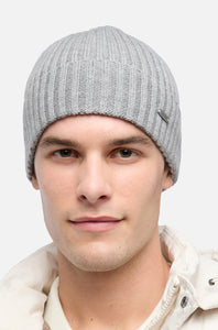 GEOX - YVAN Beanie in Mid Grey Melange