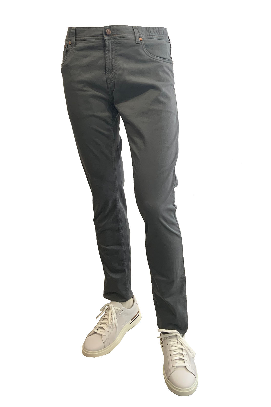 RICHARD J BROWN - TOKYO Model Slim Fit Stretch Cotton ICON Jeans In Grey T252.451