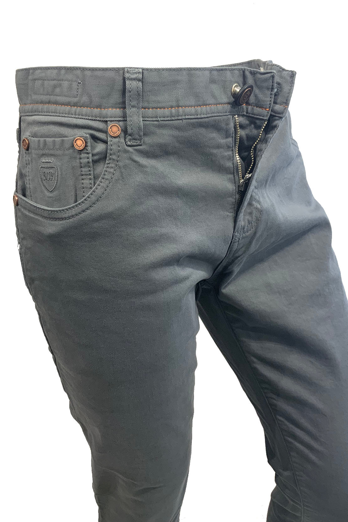 RICHARD J BROWN - TOKYO Model Slim Fit Stretch Cotton ICON Jeans In Grey T252.451