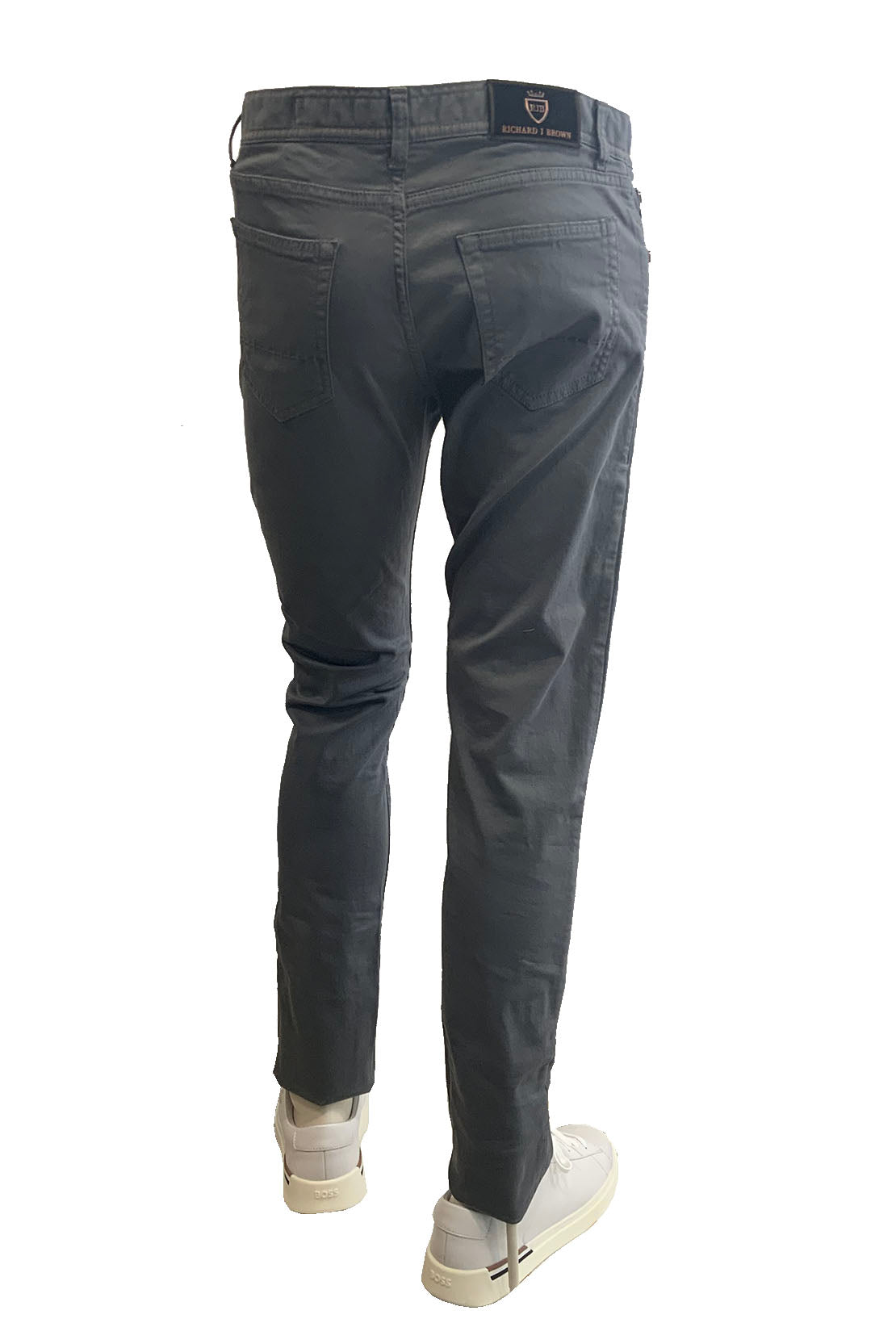 RICHARD J BROWN - TOKYO Model Slim Fit Stretch Cotton ICON Jeans In Grey T252.451