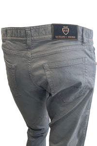 RICHARD J BROWN - TOKYO Model Slim Fit Stretch Cotton ICON Jeans In Grey T252.451