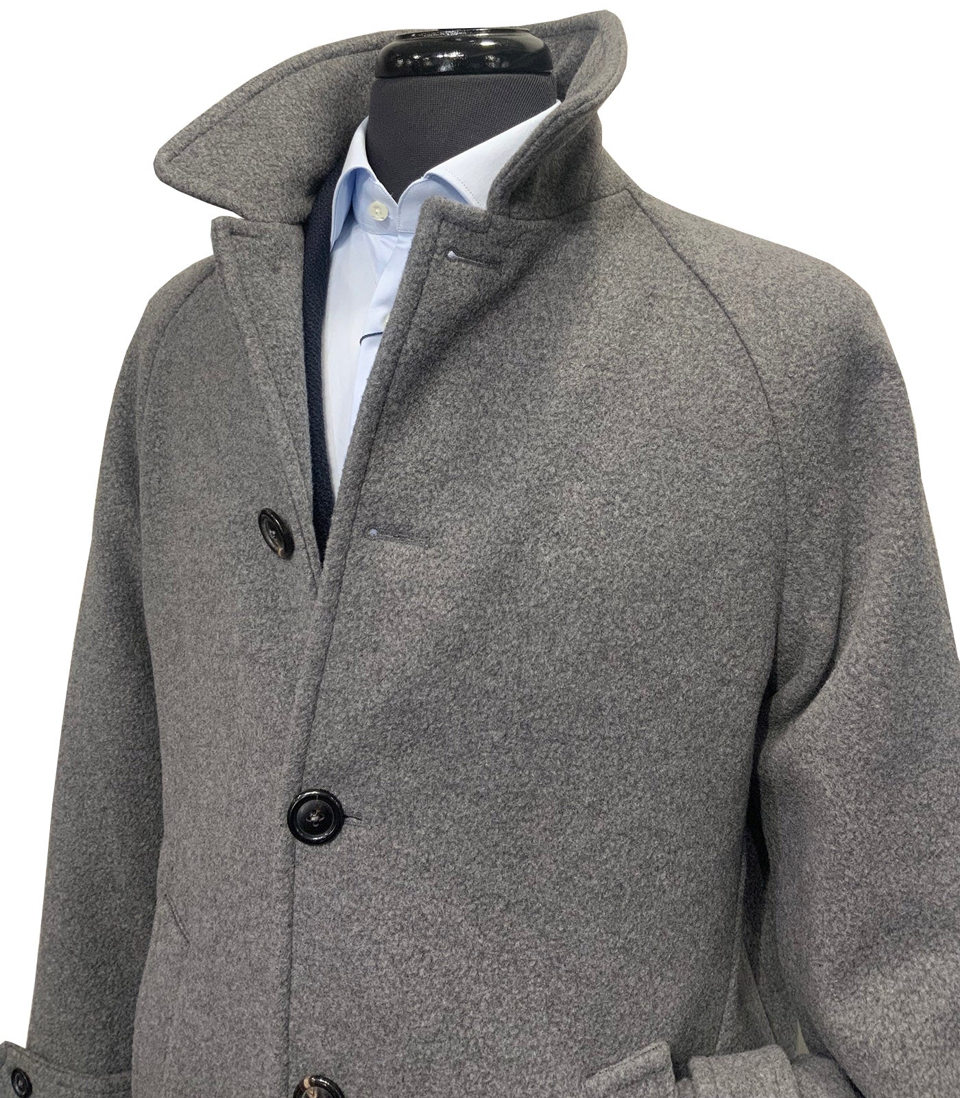 CIRCOLO 1901 - CN5102 Wool and Cashmere Overcoat in Grigio Melange