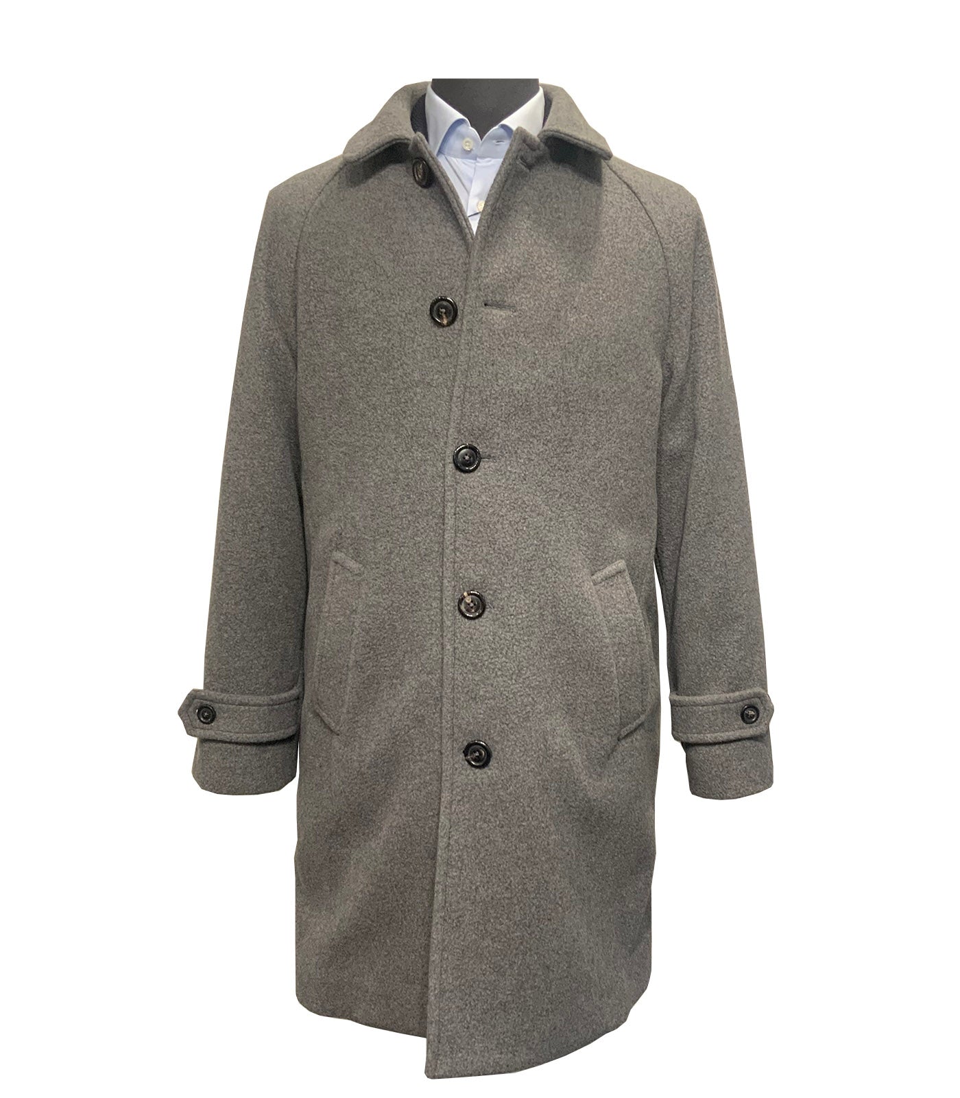 CIRCOLO 1901 - CN5102 Wool and Cashmere Overcoat in Grigio Melange