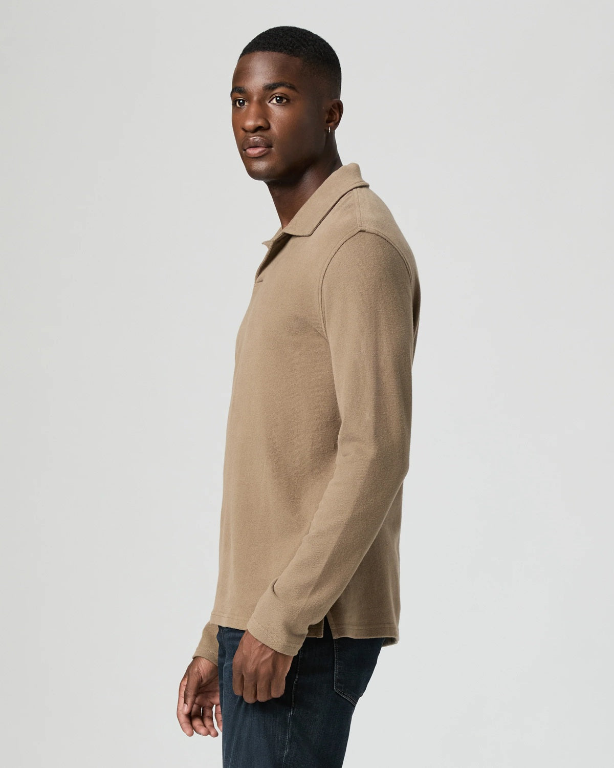PAIGE - HAMMOND Long Sleeve Polo in HIGHLANDS M227N93-C514