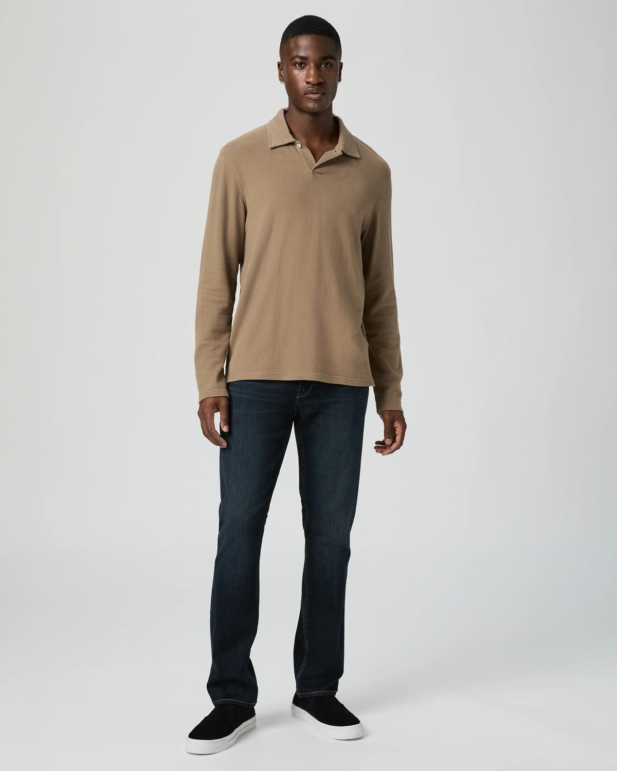 PAIGE - HAMMOND Long Sleeve Polo in HIGHLANDS M227N93-C514