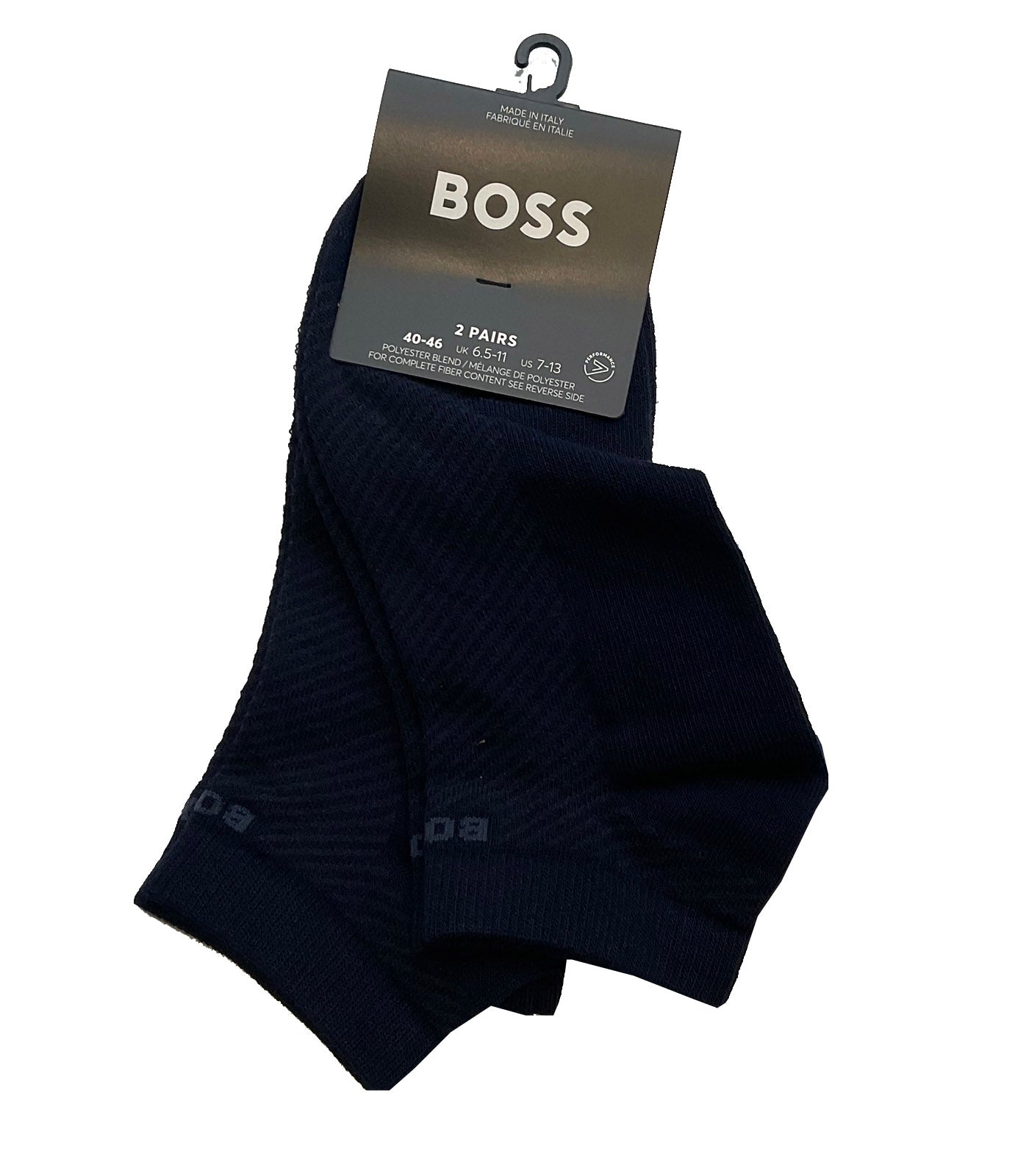 BOSS - 2-Pack Of Ankle-Length Performance Socks With Logo Details in Dark Blue 50543473 401
