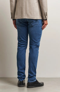 TRAMAROSSA - MICHELANGELO Stretch Jeans In Indigo Used Relax Blue Wash