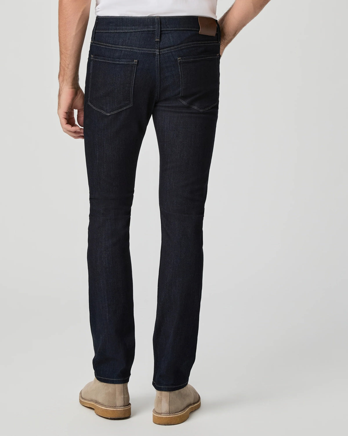 PAIGE - Transcend FEDERAL Slim Straight Jean in Dark IRVINGTON Wash M655697-C699