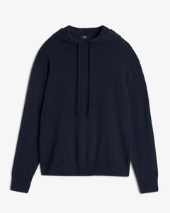 7 FOR ALL MANKIND - INK BLUE Cashmere Hoodie 7M0C0F16 - 1PJ