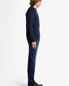 7 FOR ALL MANKIND - INK BLUE Cashmere Hoodie 7M0C0F16 - 1PJ
