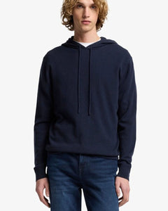 7 FOR ALL MANKIND - INK BLUE Cashmere Hoodie 7M0C0F16 - 1PJ
